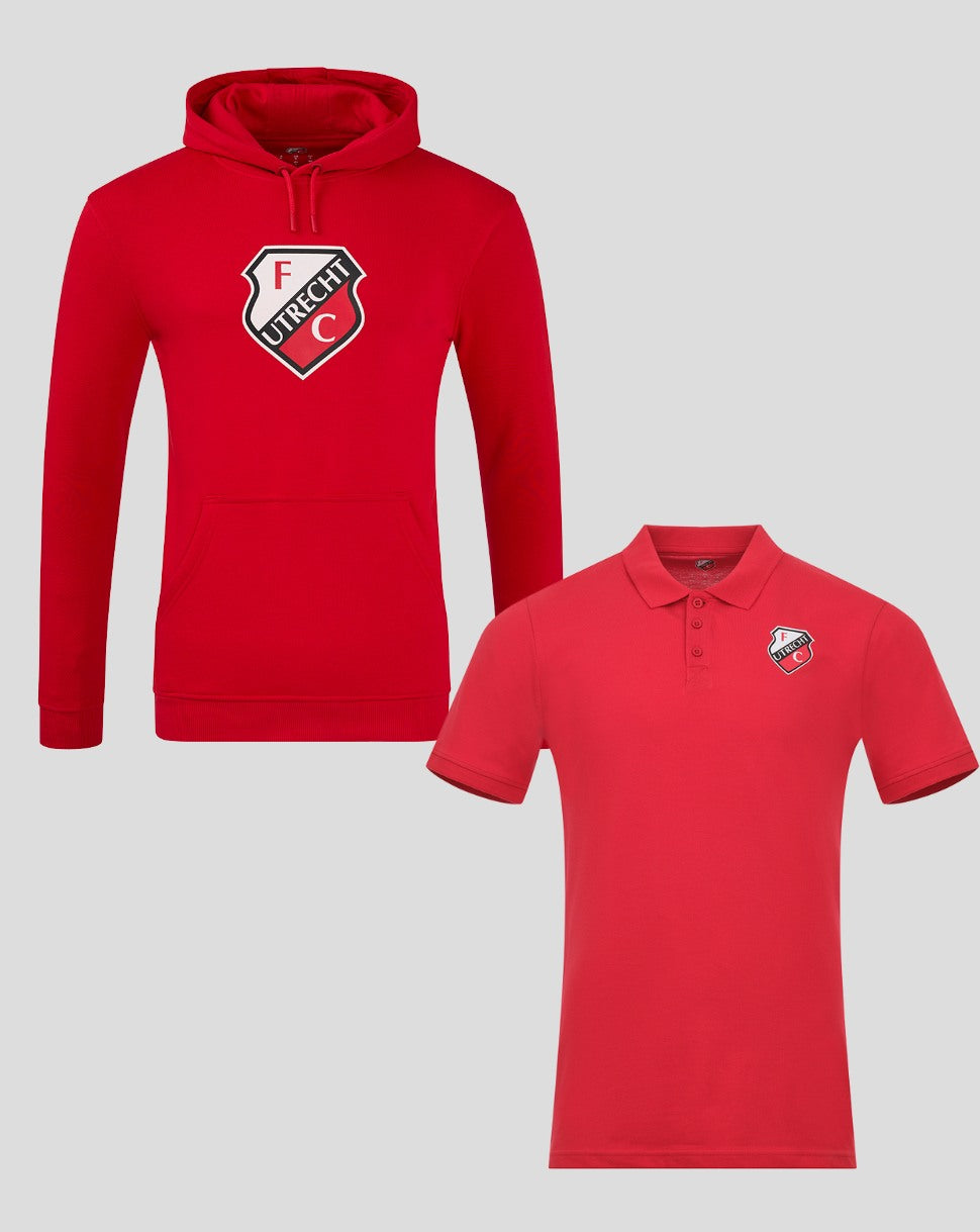 FC Utrecht Lifestyle Bundel (Hoody + Polo) - Mannen (Waarde: €80)