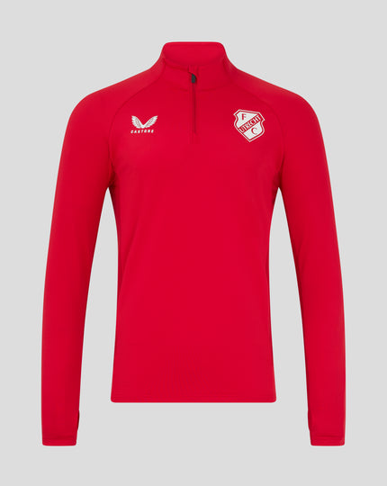 24/25 FC Utrecht Kwartrits Trainingstop - Mannen - Rood