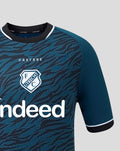 Teal FC Utrecht 26/27 junior away shirt with tiger stripe pattern and crest