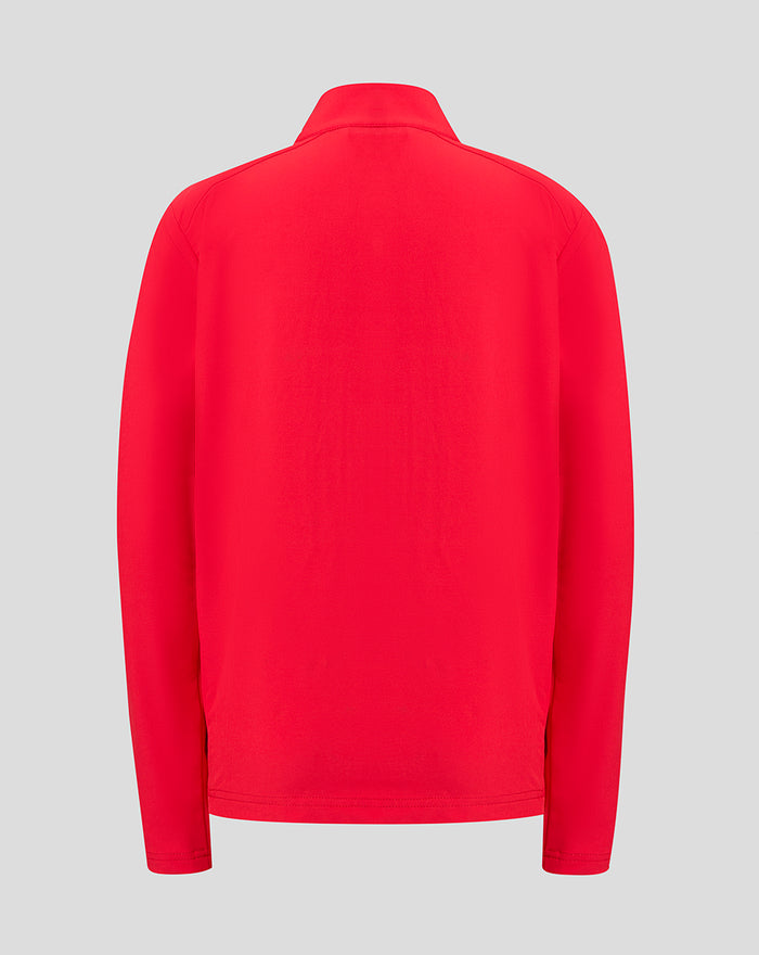 Back view of bright red junior FC Utrecht jacket