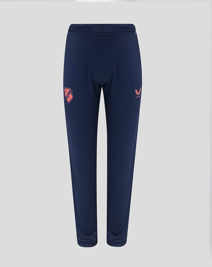 Full-length navy FC Utrecht Training 26/27 pants with pockets and club crest on the thigh