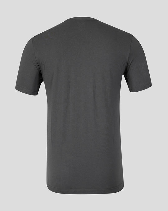 Back view of dark grey FC Utrecht Travel T-shirt
