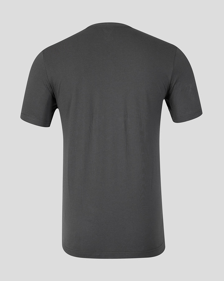 Back view of dark grey FC Utrecht Travel T-shirt