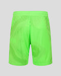 Back view of neon green FC Utrecht keeper shorts with dotted pattern
