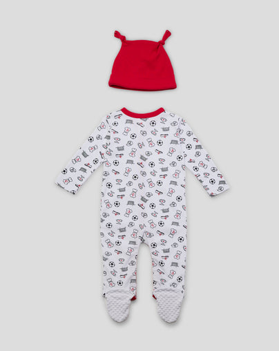 FC UTRECHT BABY SET (ROMPERTJE & MUTSJE)