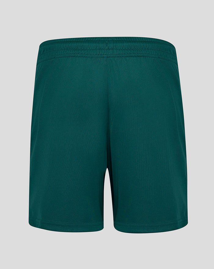Back view of dark sea FC Utrecht women's performance shorts