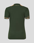 Back view of the FC Utrecht 25/26 women's away shirt showing tan shoulder panels and small logos near the neckline.