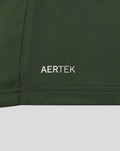 Hem edge of FC Utrecht Uitshirt 25/26 with AERTEK branding on dark green fabric