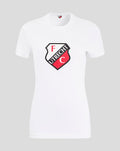 White women's FC Utrecht core cotton T shirt with crest on the chest