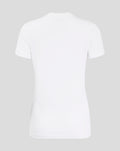 Back view of a plain white FC Utrecht core cotton T-shirt for women.
