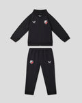 Black FC Utrecht kids training tracksuit with crest on jacket and Castore logo on pants
