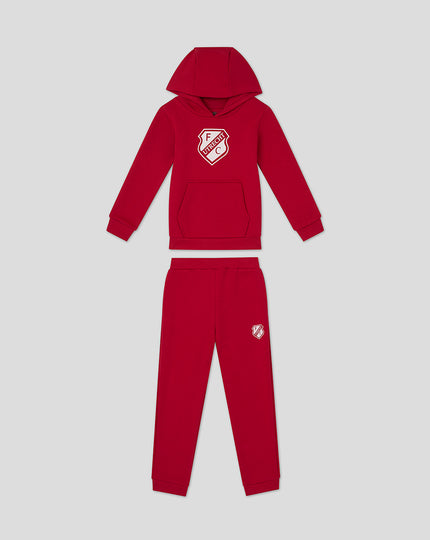 FC UTRECHT CORE HOODY EN JOGGINGBROEK - KINDEREN - ROOD