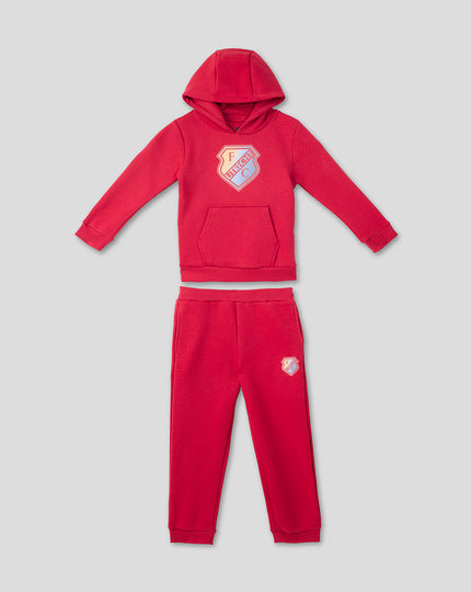 FC UTRECHT LIFESTYLE HOODY EN JOGGINGBROEK - KINDEREN - ROOD