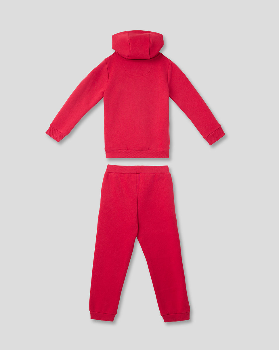 FC UTRECHT LIFESTYLE HOODY EN JOGGINGBROEK - KINDEREN - ROOD