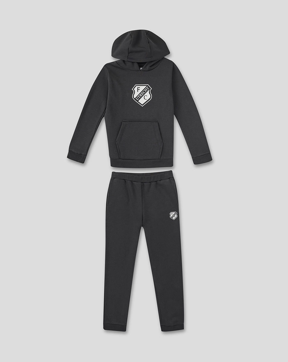 FC UTRECHT CORE HOODY EN JOGGINGBROEK - KINDEREN - ZWART