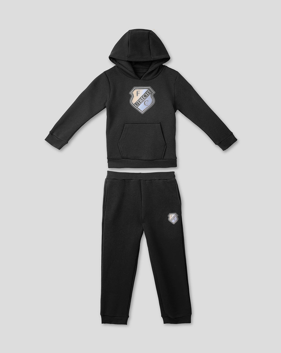 FC UTRECHT LIFESTYLE HOODY EN JOGGINGBROEK - KINDEREN - ZWART