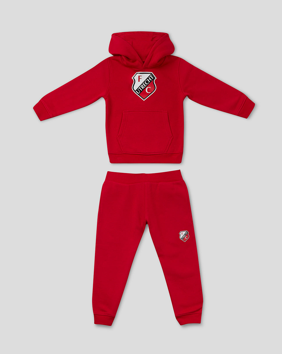 FC UTRECHT CORE HOODY & JOGGERS - KINDEREN - ROOD