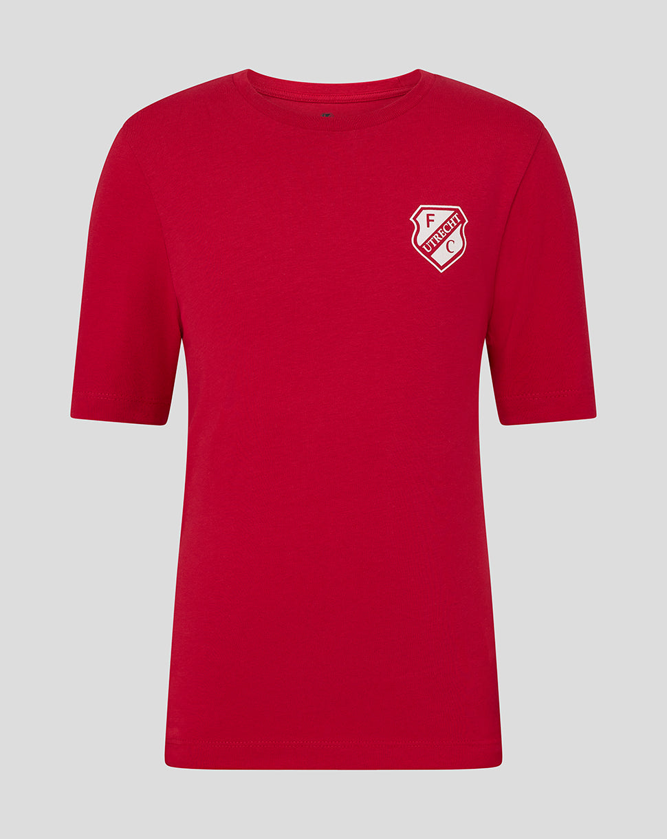 FC UTRECHT CORE LOGO T-SHIRT - JUNIOR - ROOD