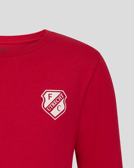 FC UTRECHT CORE LOGO T-SHIRT - JUNIOR - ROOD