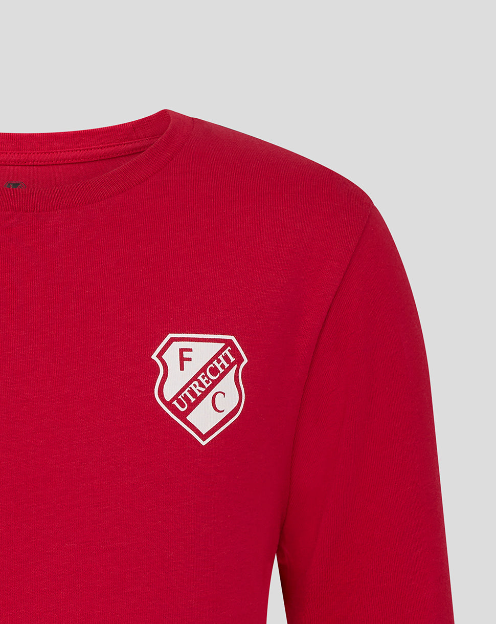 FC UTRECHT CORE LOGO T-SHIRT - JUNIOR - ROOD