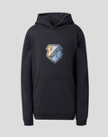 Black FC Utrecht lifestyle hoodie for juniors with shield crest on front.