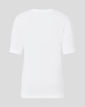 Back view of a plain white junior FC Utrecht Tafelvoetbal T shirt