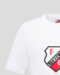 White FC Utrecht core logo junior T-shirt with crest at neckline