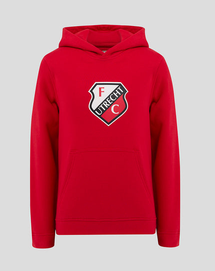 FC UTRECHT CORE HOODY -JUNIOR - ROOD