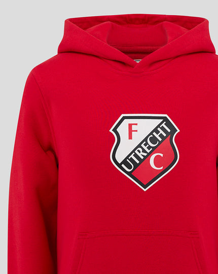 FC UTRECHT CORE HOODY -JUNIOR - ROOD