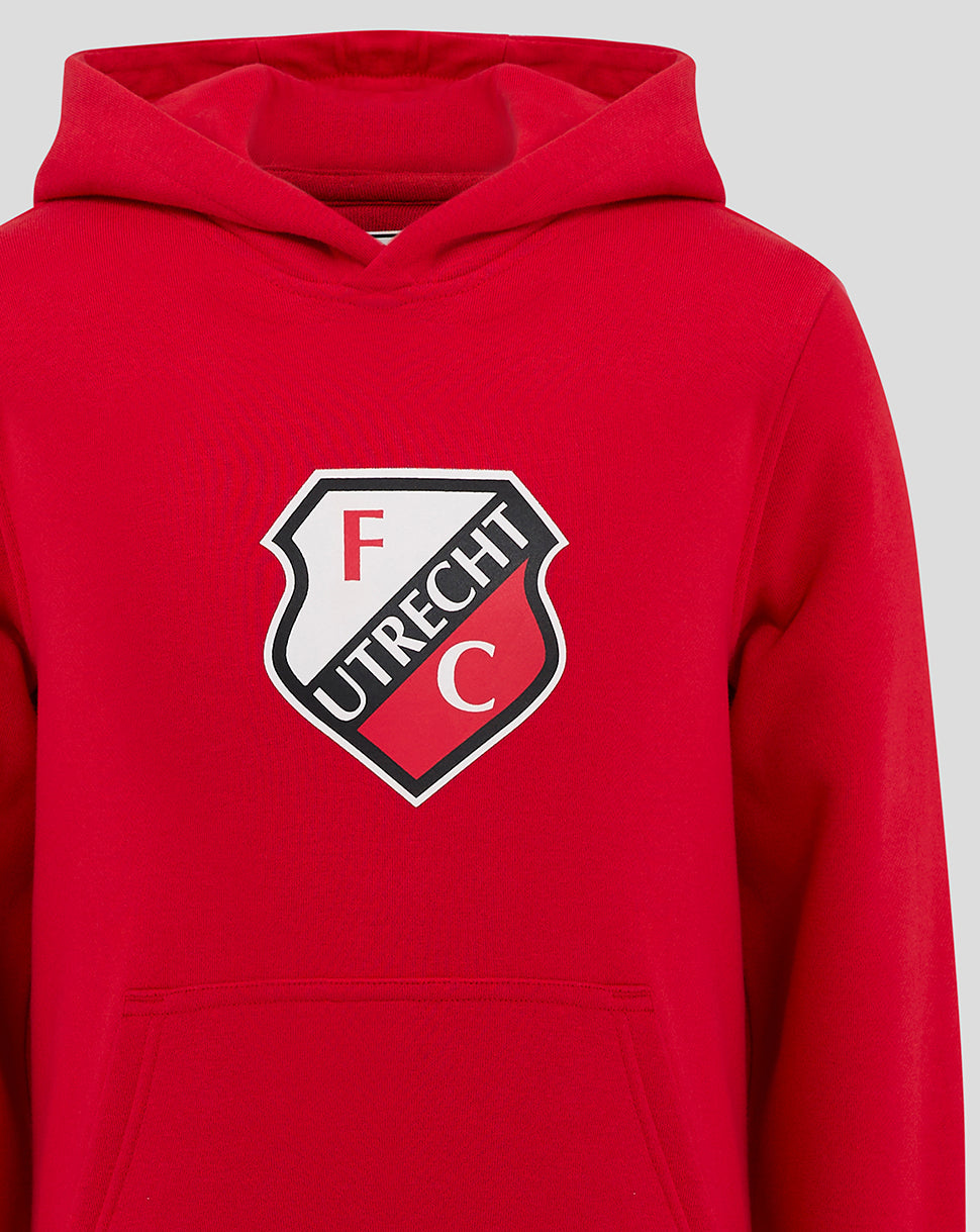 FC UTRECHT CORE HOODY -JUNIOR - ROOD