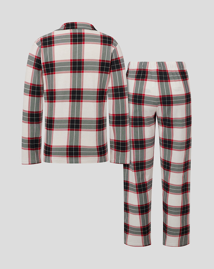 Kinder FC Utrecht pyjama set met lange broek en geruit patroon