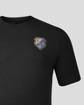 Black men's FC Utrecht lifestyle t shirt with a small crest on the chest