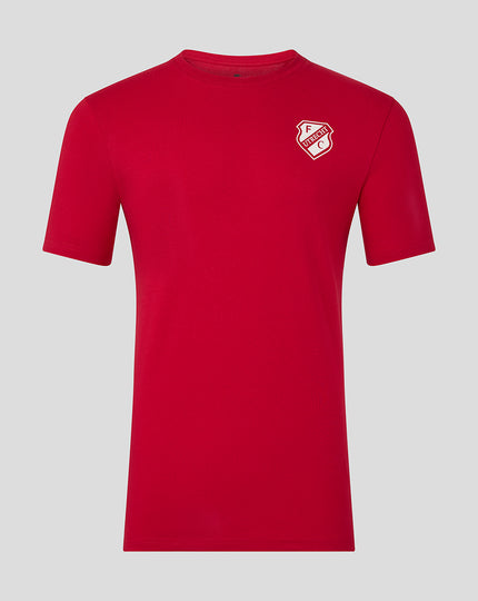FC UTRECHT CORE LOGO T-SHIRT - MANNEN - ROOD