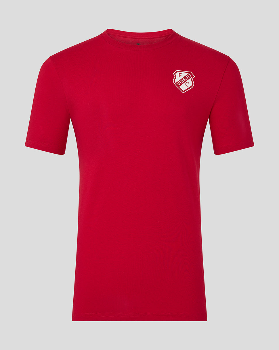 FC UTRECHT CORE LOGO T-SHIRT - MANNEN - ROOD