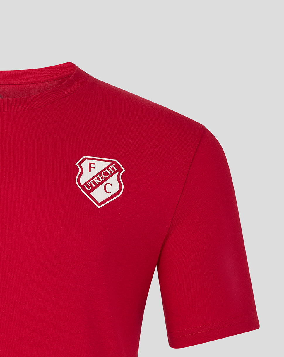 FC UTRECHT CORE LOGO T-SHIRT - MANNEN - ROOD