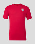 Red men's t shirt with FC Utrecht crest on the left chest