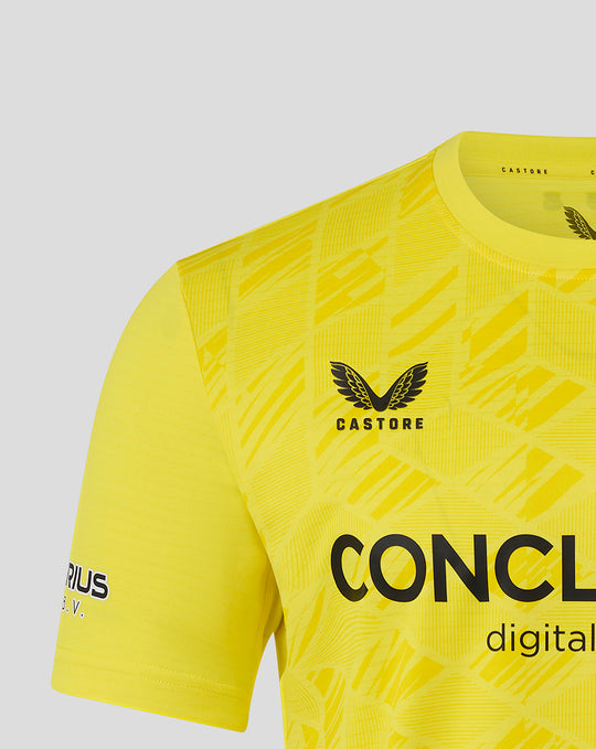 Yellow FC Utrecht keeper shirt with crest and bold front print