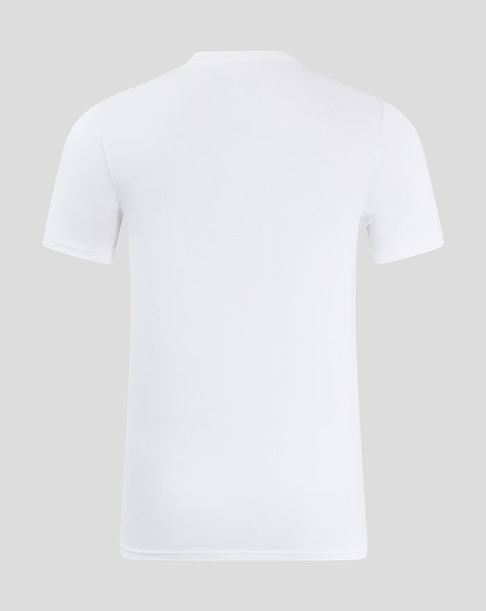 Back view of white FC Utrecht core logo t-shirt