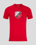 Red FC Utrecht Core logo T shirt for men featuring large crest on front