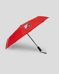 Red FC Utrecht telescopic umbrella shown with club crest on canopy