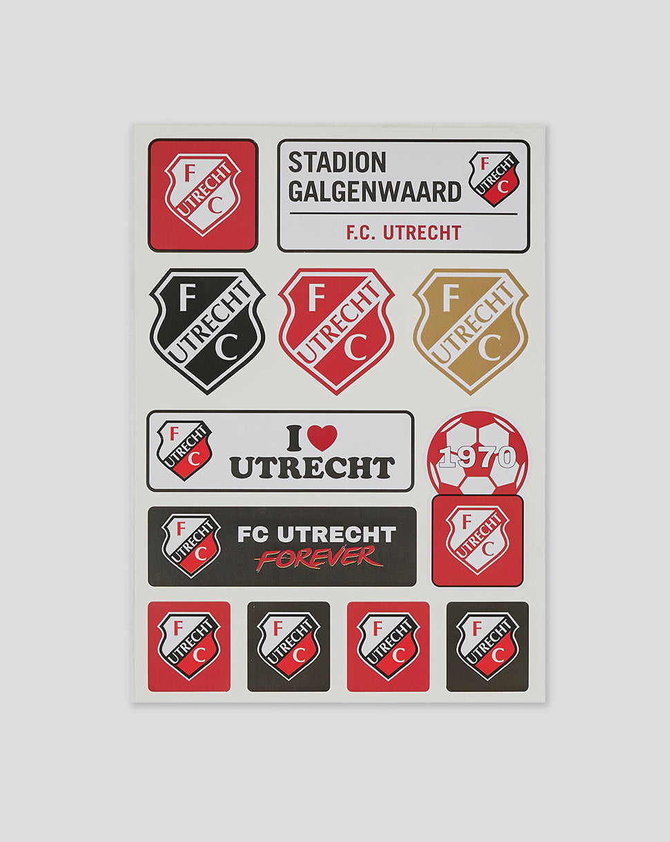 FC UTRECHT STICKERVEL - KLEIN