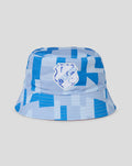 Blue patterned FC Utrecht bucket hat with stitched crest on front