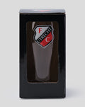 Box packaging with a window showing the FC Utrecht crest pint glass inside.