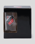 Black box packaging with a clear window showing the FC Utrecht Bierpull mug.