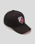 Black baseball cap with embroidered FC Utrecht crest on the front panel.